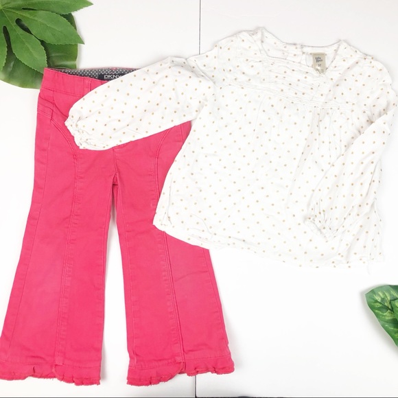 Oshkosh Longsleeves Top and DKNY flare pants - Picture 1 of 4